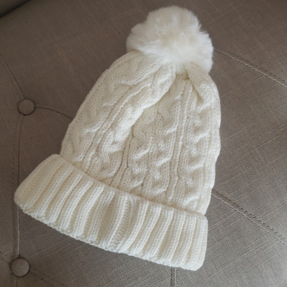 Vintage Philadelphia Flyers Patch Cable Knit Pom Pom Hat